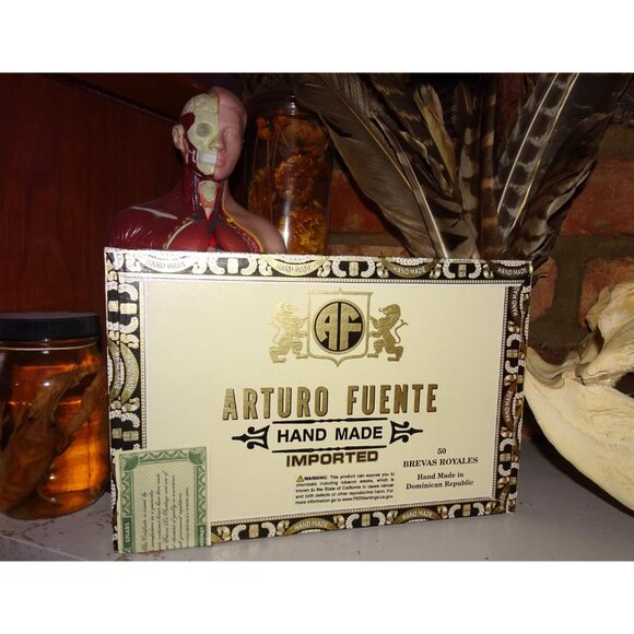 Vintage Arturo Fuente Wood Cigar Box stash box trinket wooden Dominican Republic - Picture 8 of 14